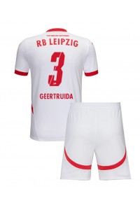 RB Leipzig Lutsharel Geertruida #3 Babytruitje Thuis tenue Kind 2024-25 Korte Mouw (+ Korte broeken)